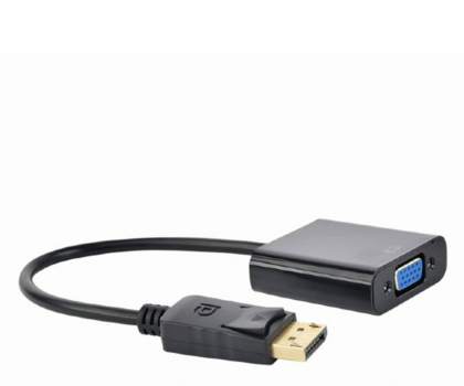 Przejściówka Gembird Adapter DisplayPort do VGA, czarny